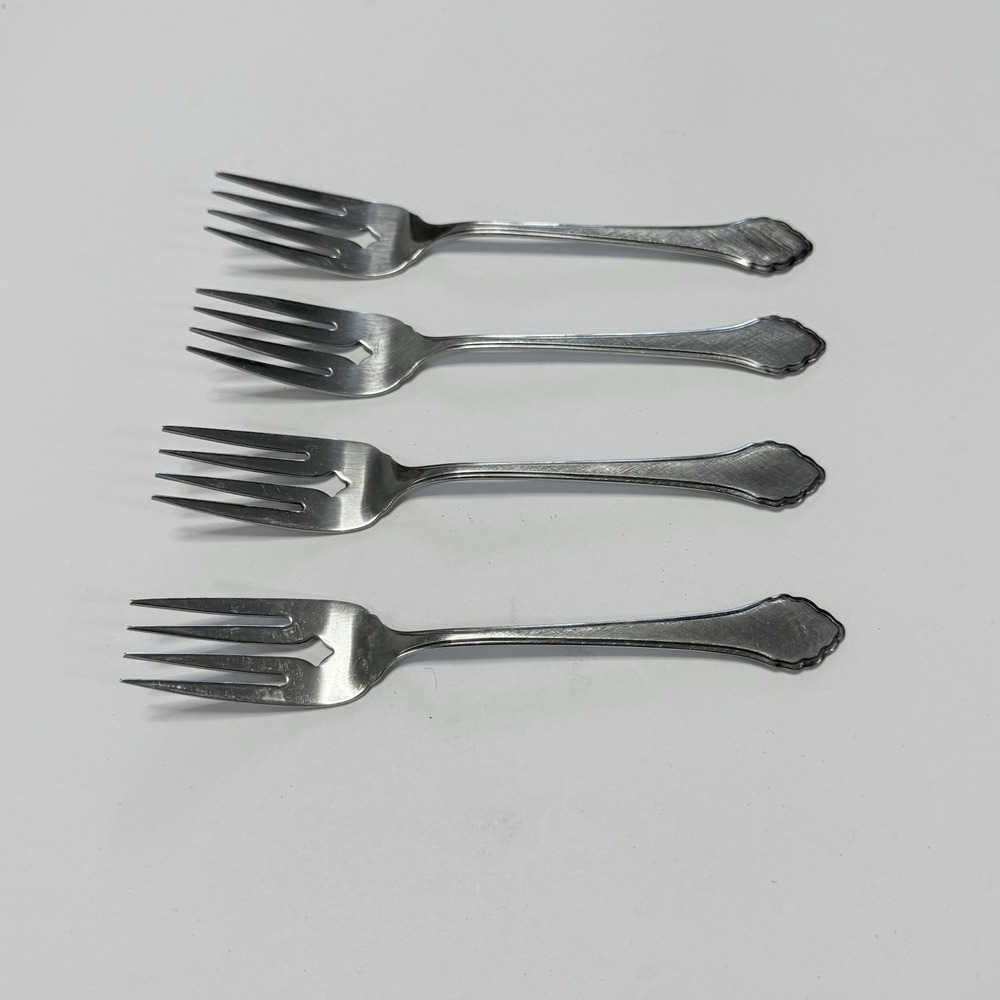WM Oneida William Rogers Salad Forks Summer Mist Autumn Glow Set Of 4